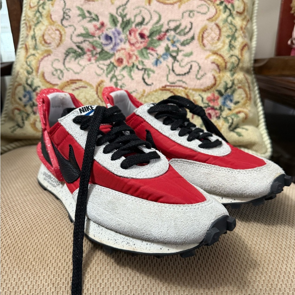 Nike Red and White Women's Sneakers